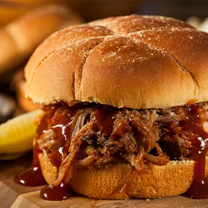Pavilion Cafe BBQ sandwich