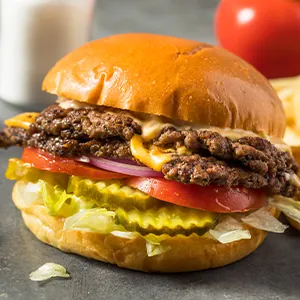 Crossing Cafe smash burger