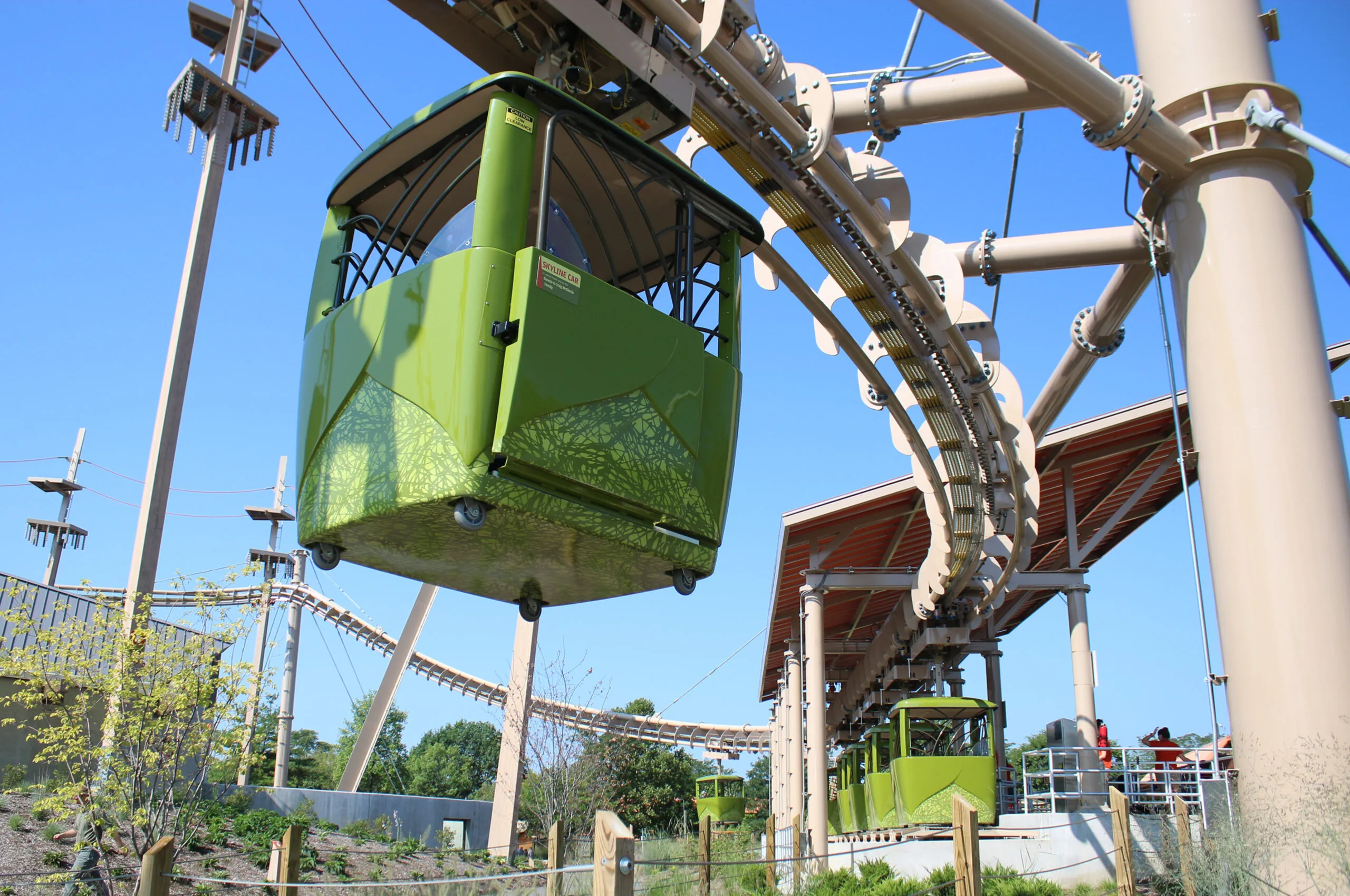 skyline ride at the Indy Zoo
