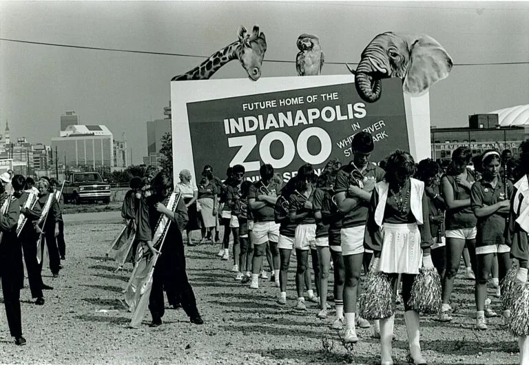 historic photo showing the future home of the Indianapolis Zoo