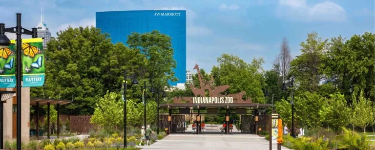 Indianapolis Zoo Front Gate