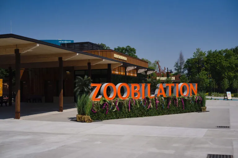 Zoobilation Sign at zoo entrance