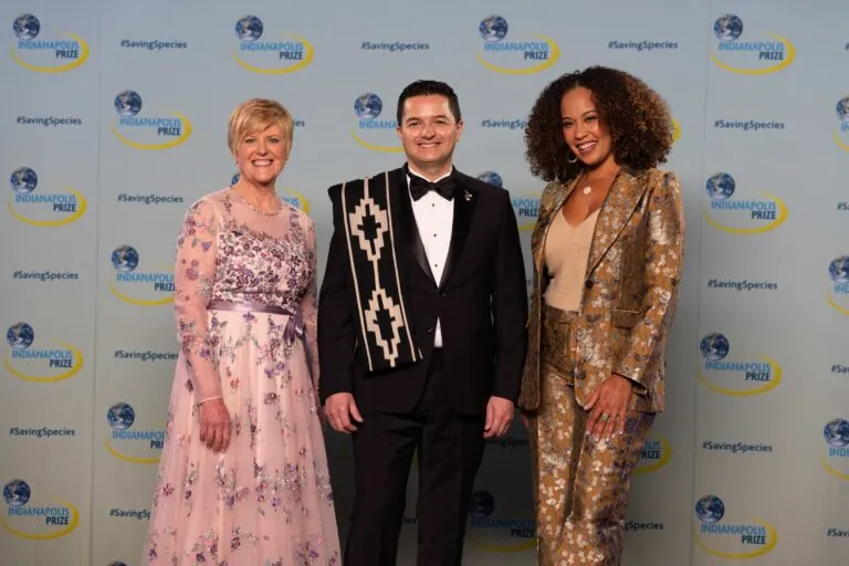 Photo of three people at the Indianapolis Prize Gala 2023