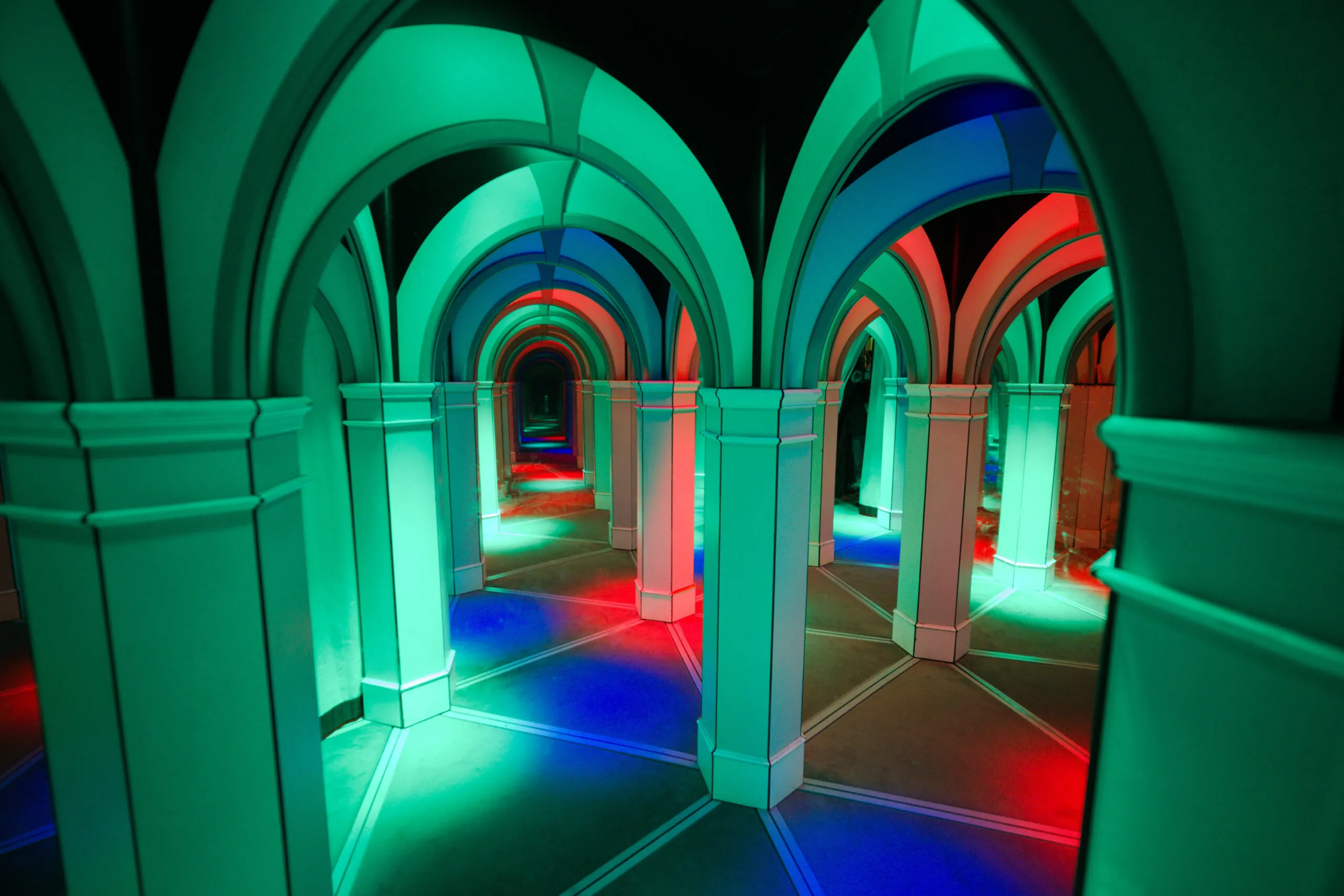 mirror maze interior photo at the Indianapolis Zoo