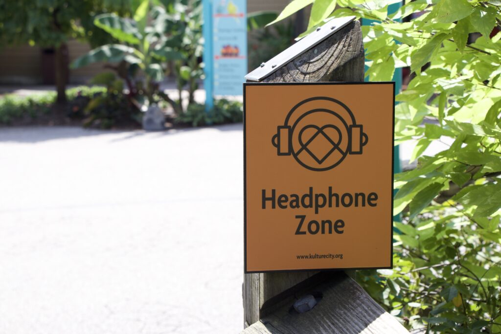kulture city headphone zone sign