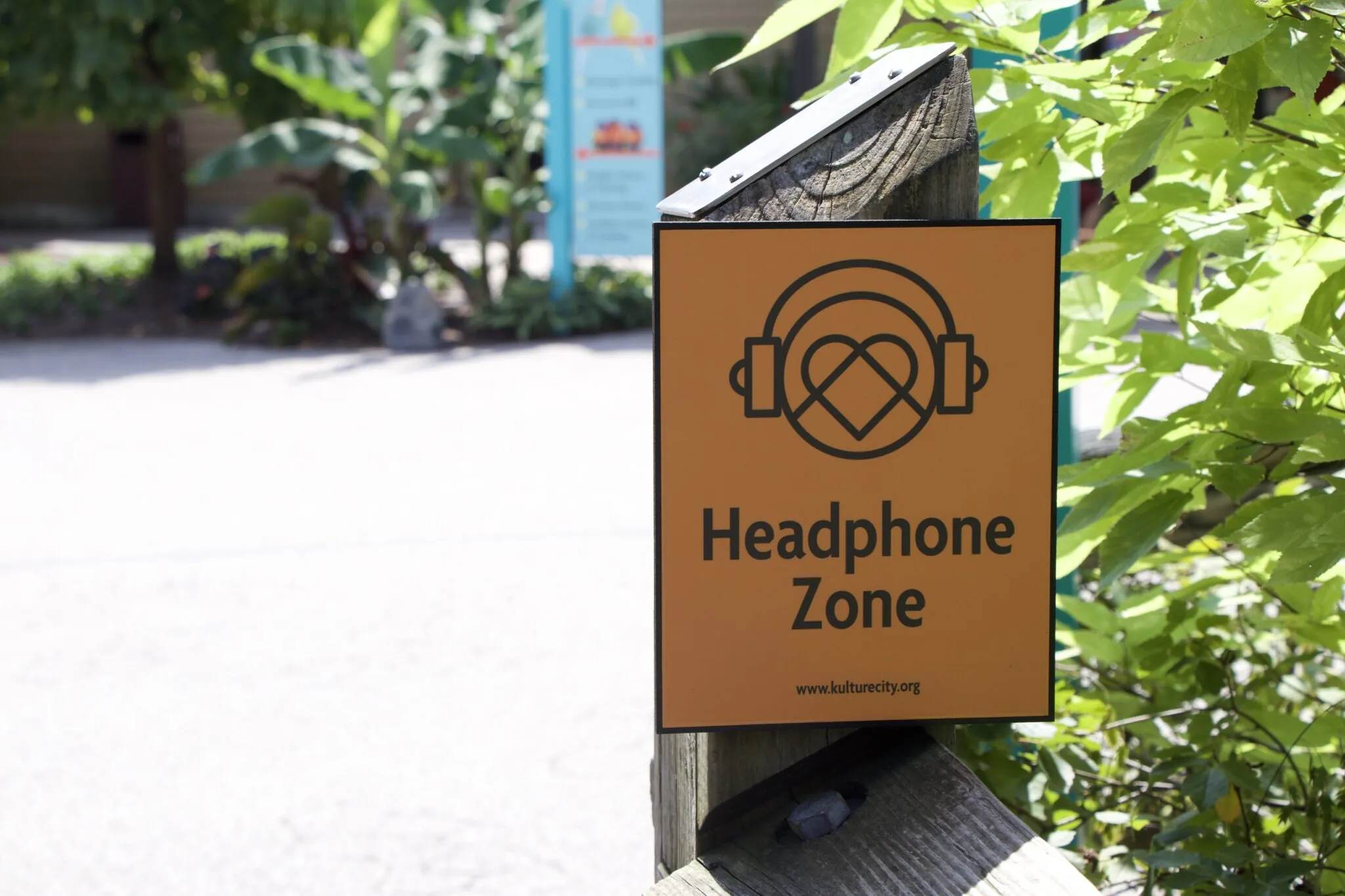 kulture city headphone zone sign