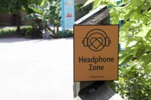 kulture city headphone zone sign