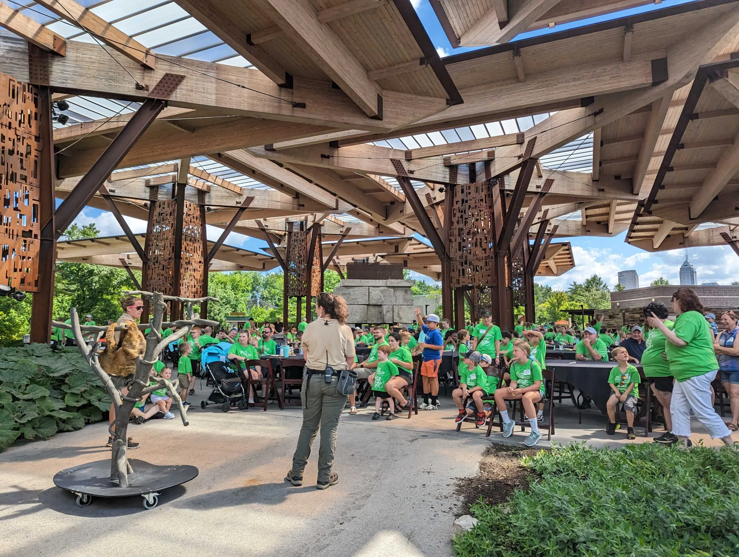 large group event under a pavilion