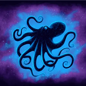 graphic rendering of an octopus
