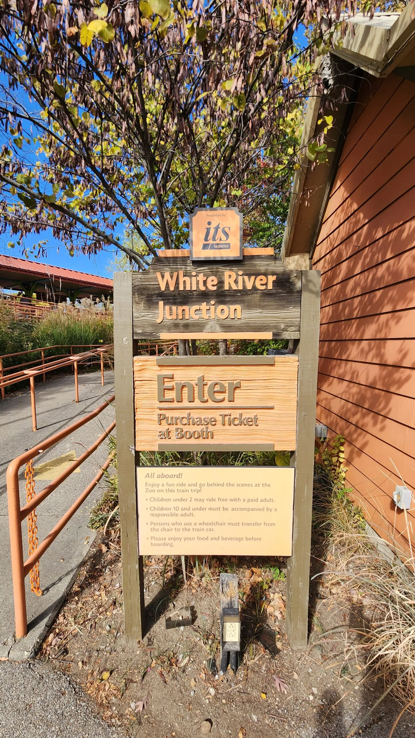 train sponsorship sign