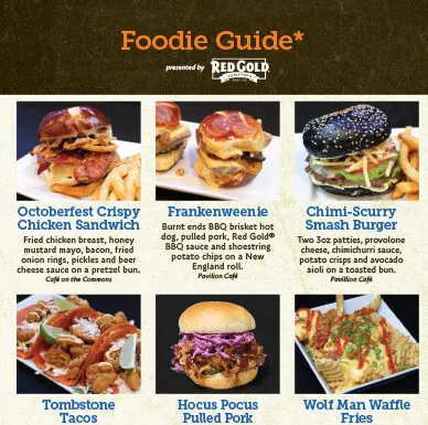 zooboo foodie guide with red gold sponsorship
