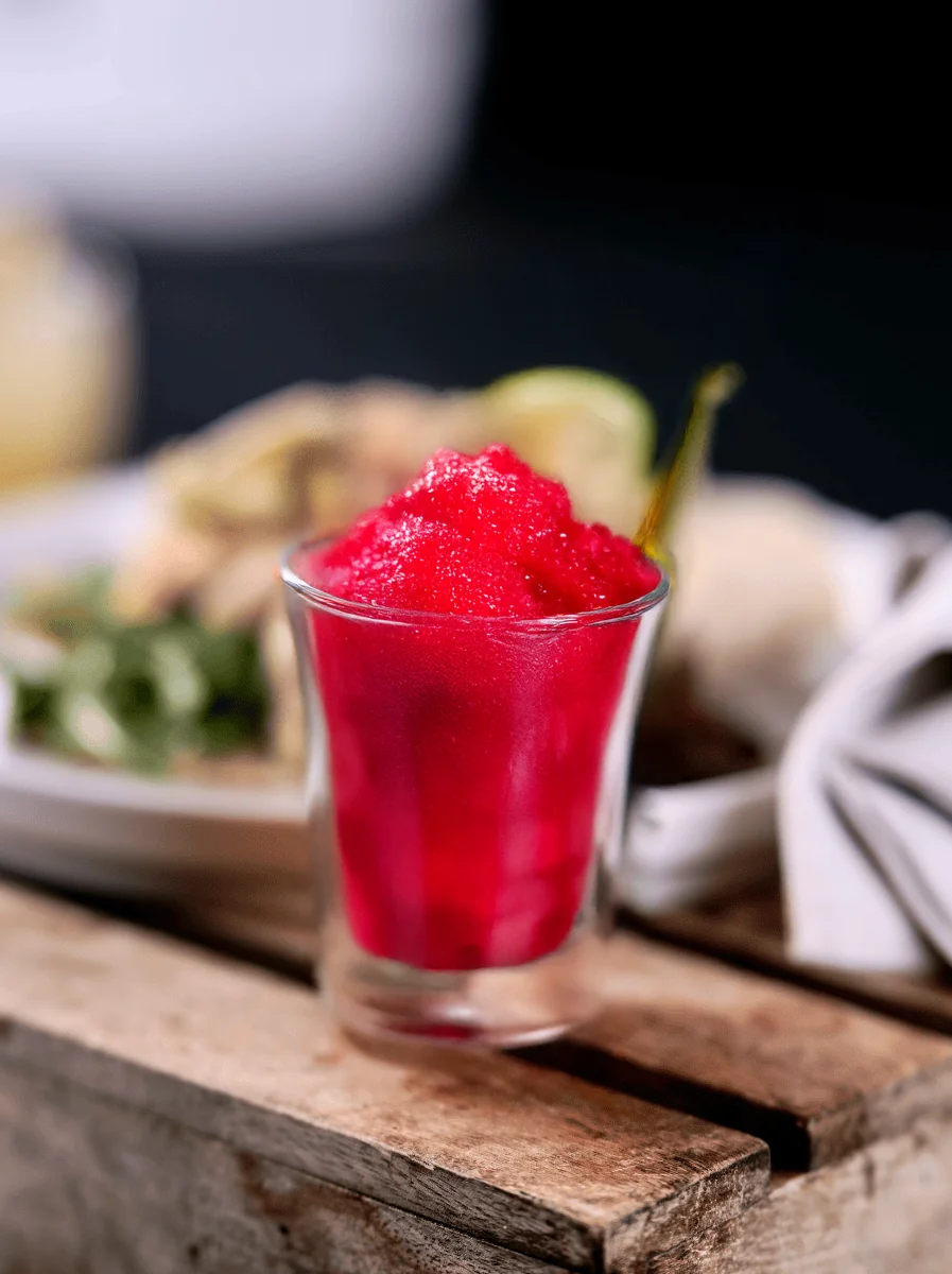 cherry-limeade slushie