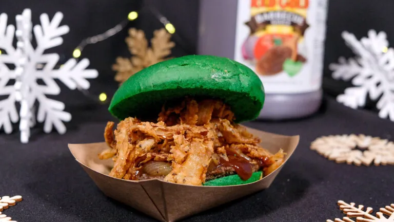 burger with green bun