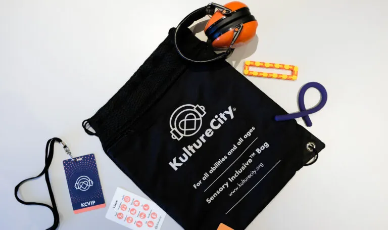 bag with sensory friendly activities