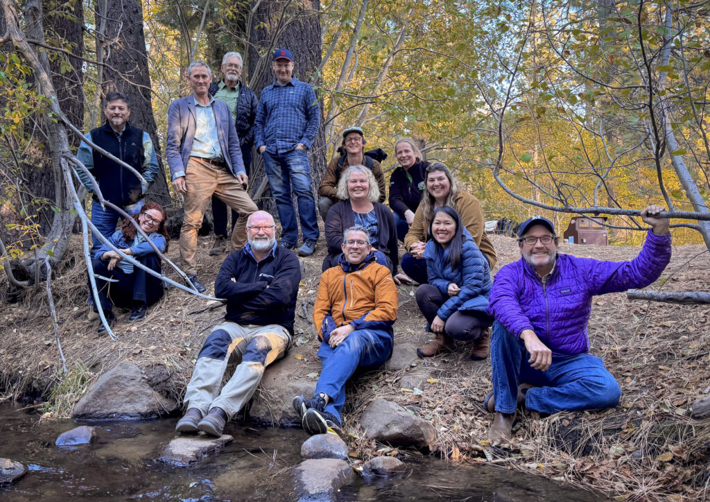 group of conservationists by river